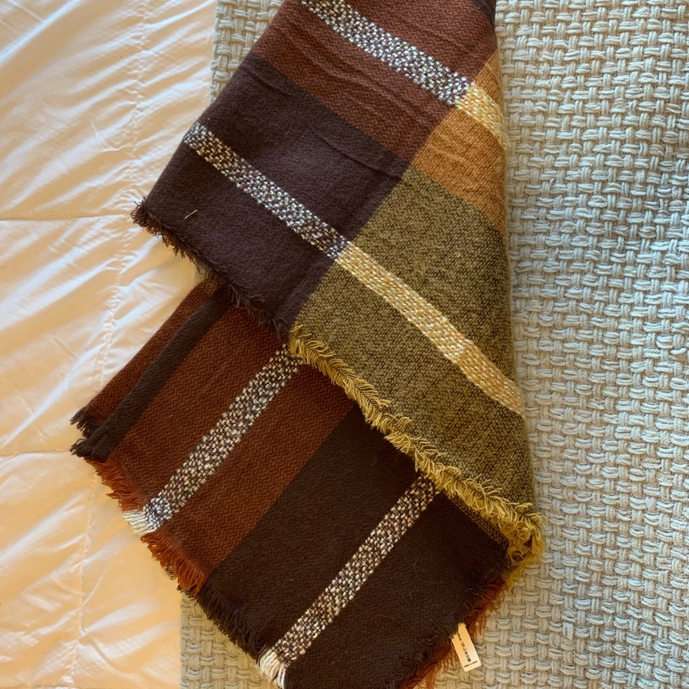 Warm Toned Blanket Scarf